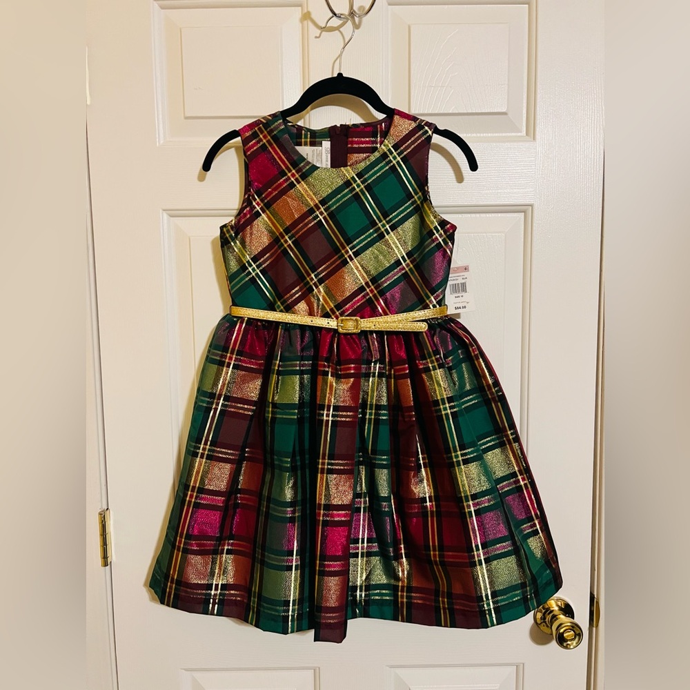 Bonnie Jean Girls Christmas Dress (Size 12) | Festive Layer | X47438-DV BUR
